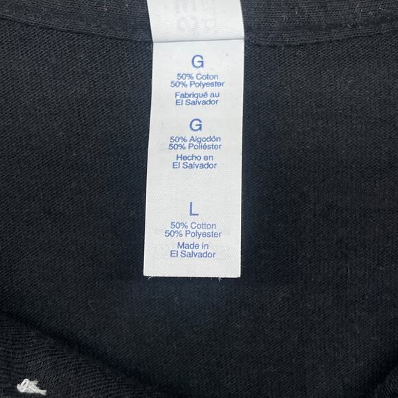 SHOPRITE Shirt L Grocery Supermarket Employee Uniform Long Sleeve Polo Black - Picture 11 of 14